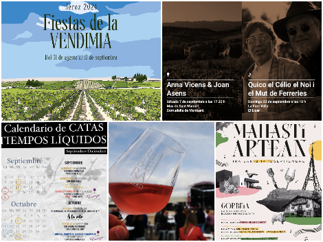 Catas y eventos de vino en septiembre de 2024